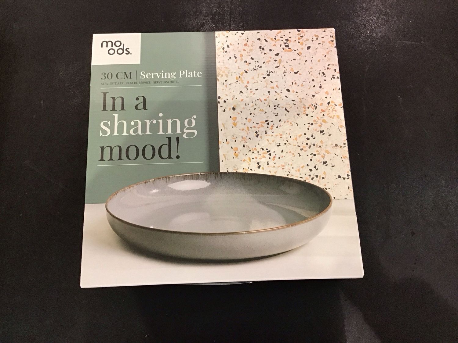 Moods serving plate 30cm blue