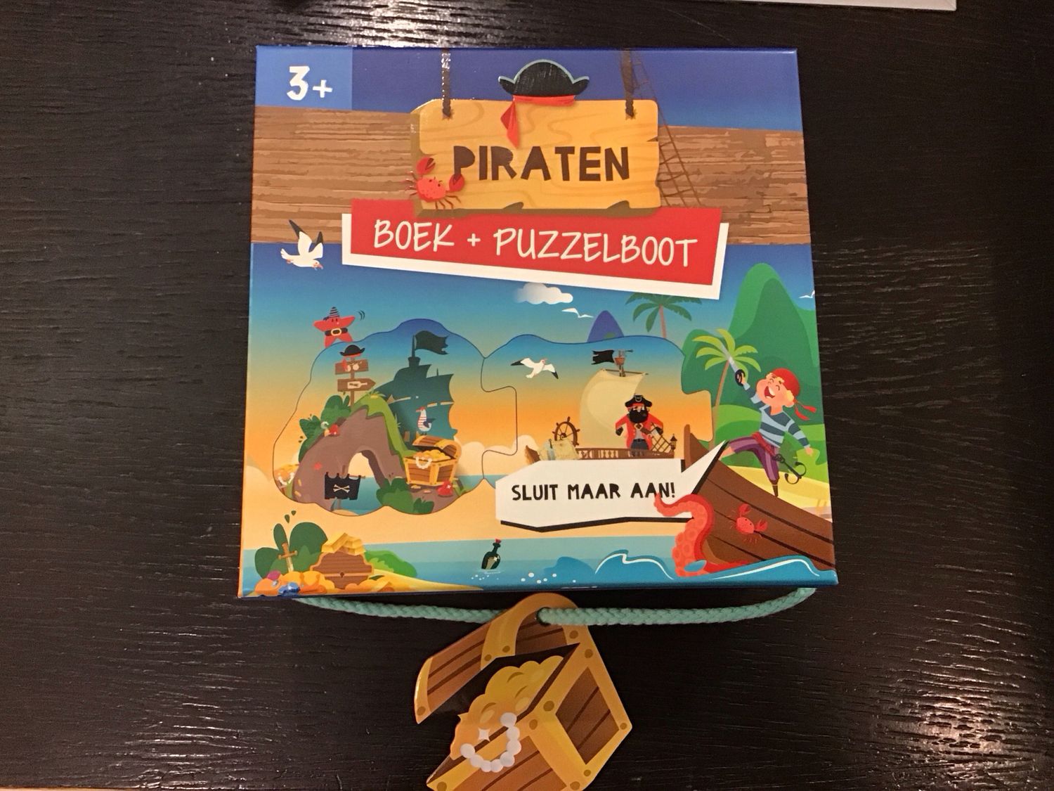 Piraten boek + puzzeltrein