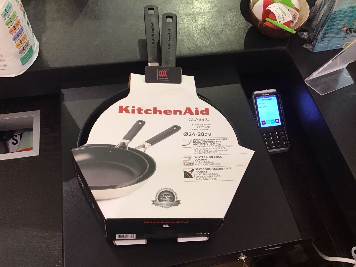 Kitchenaid 2-pc stainless steel frypan set 24-28cm classic