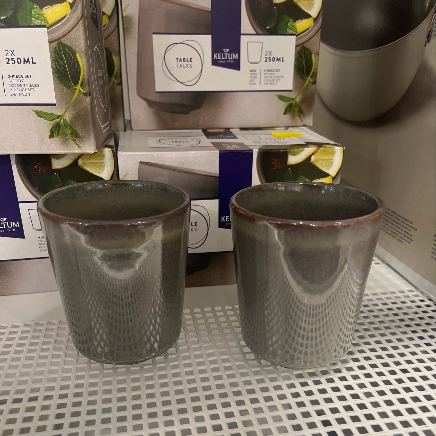 Keltum Tassen Set Grey