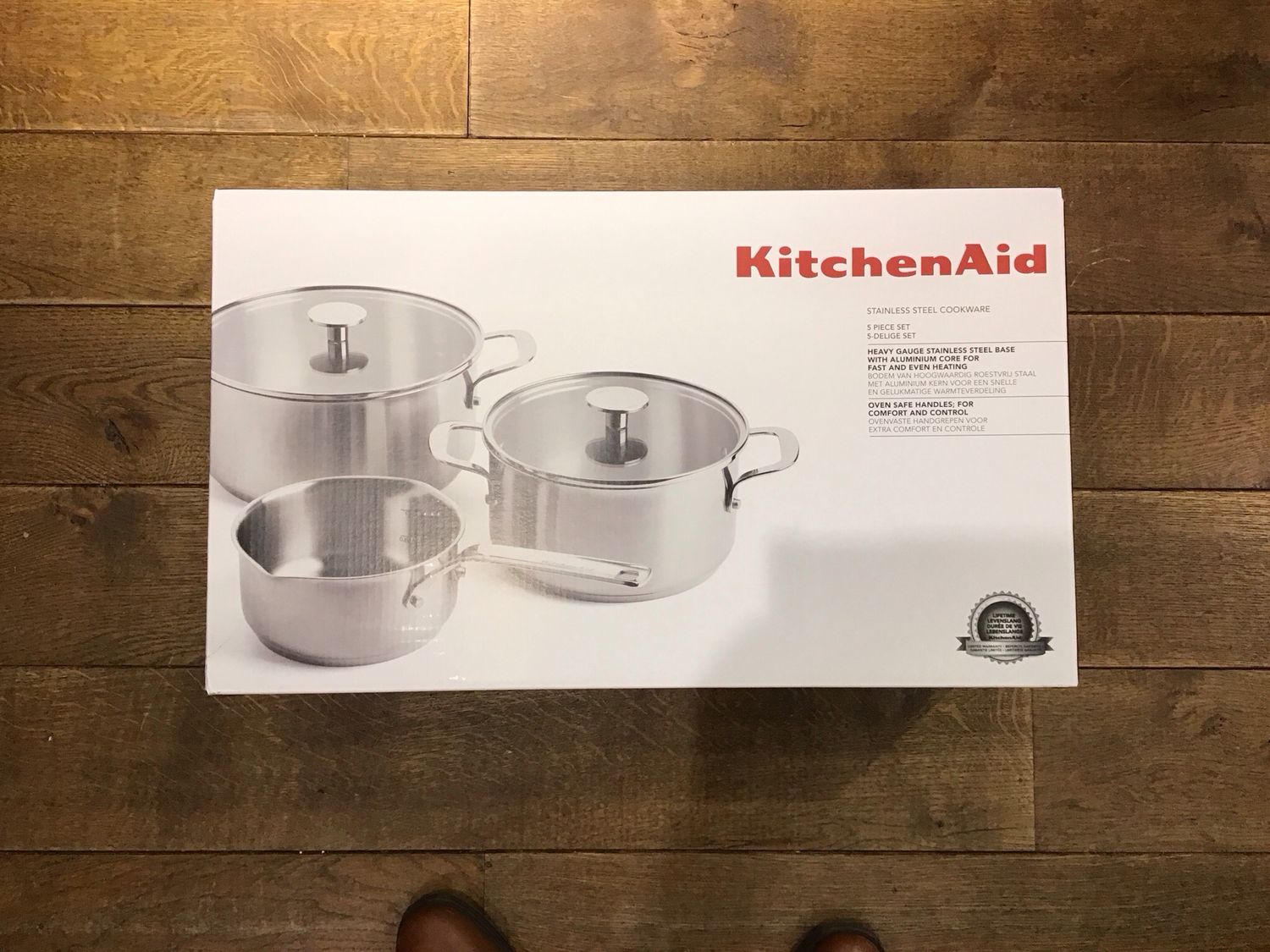 Kitchenaid 5 piece stainless steel cookware set