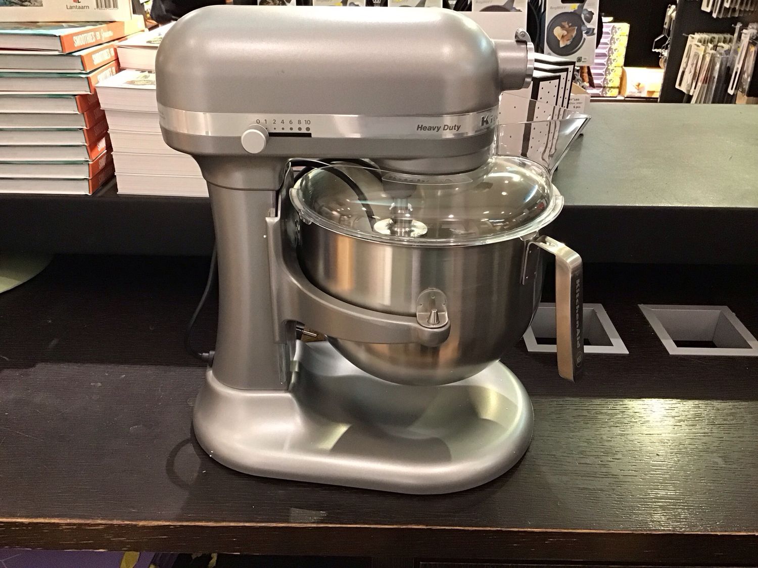 Kitchenaid keukenrobot met in hoogte verstelbare kom 6,6L tingrijs artisan