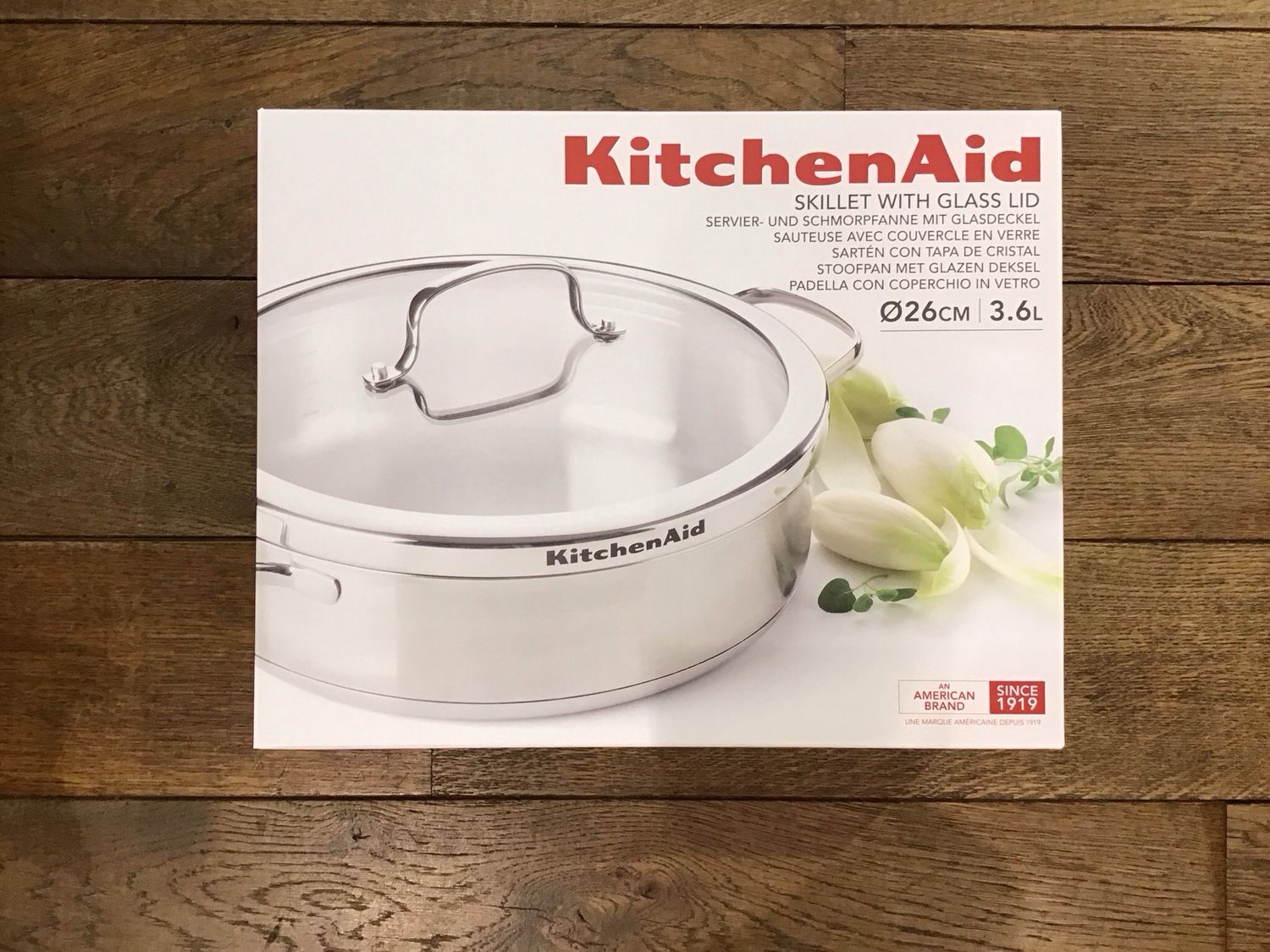 Kitchenaid skillet with glass lid 26cm 3,6L