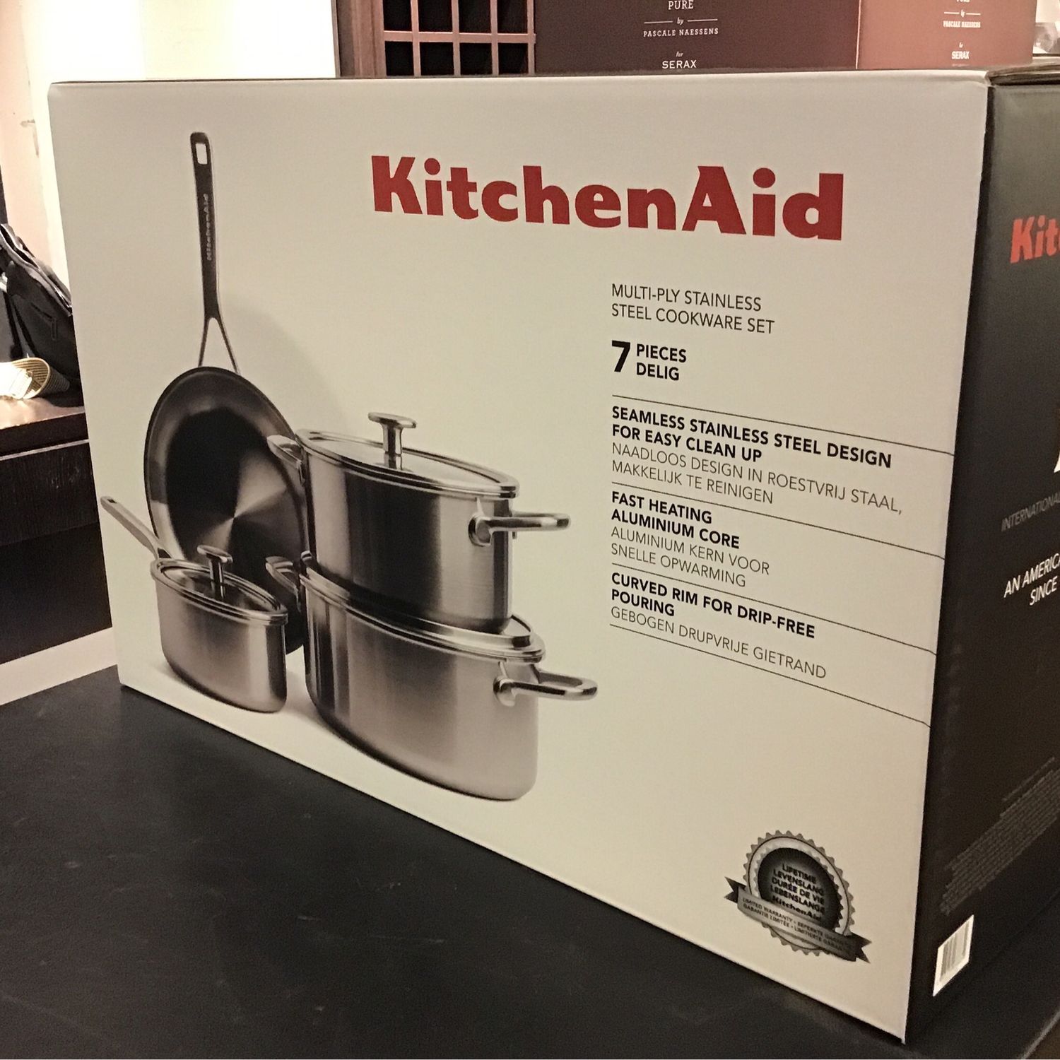 Kitchenaid Multi Ply Stainless Steel 7 Piece Set