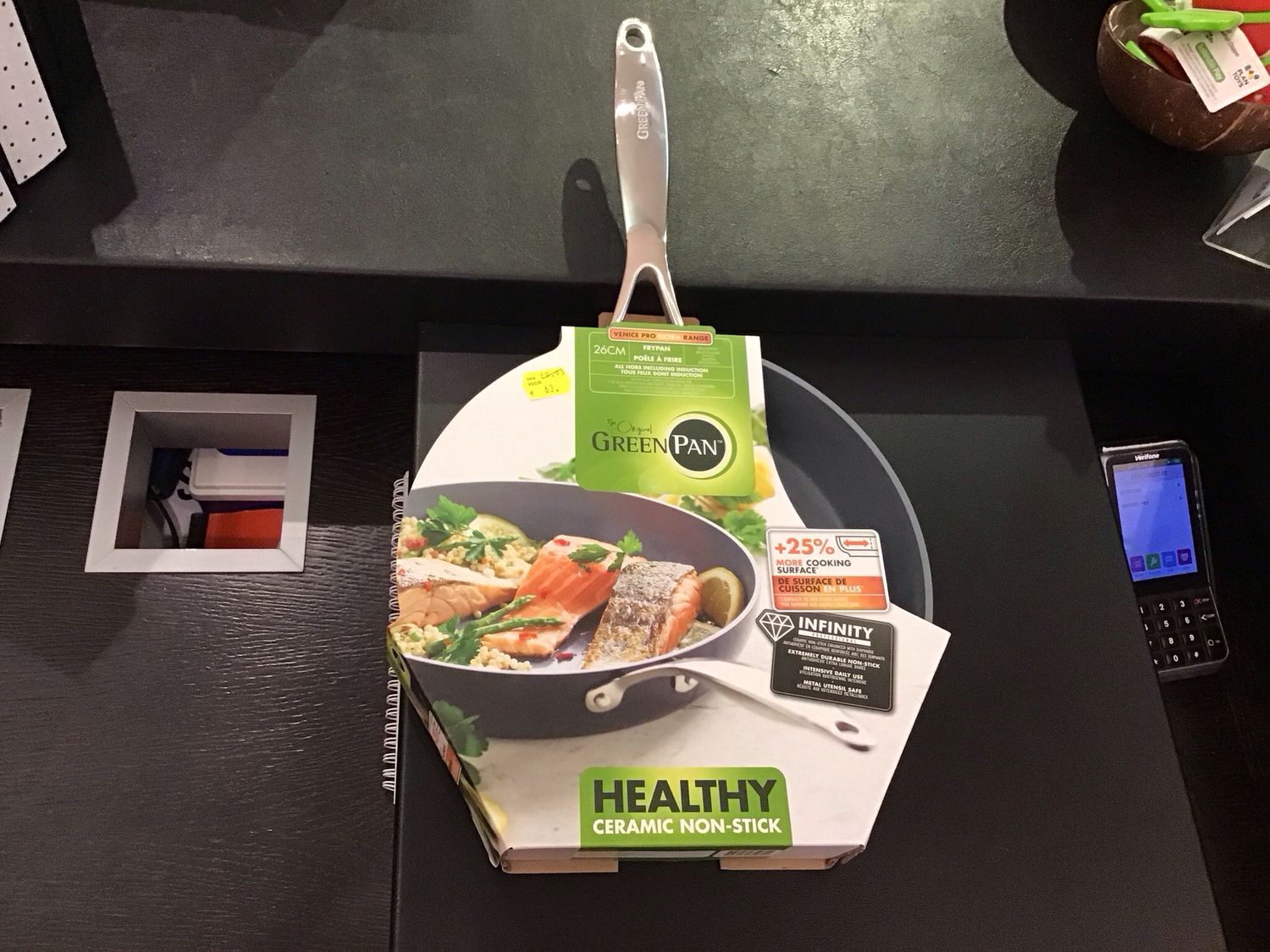 Greenpan frypan 26cm venice pro extra range