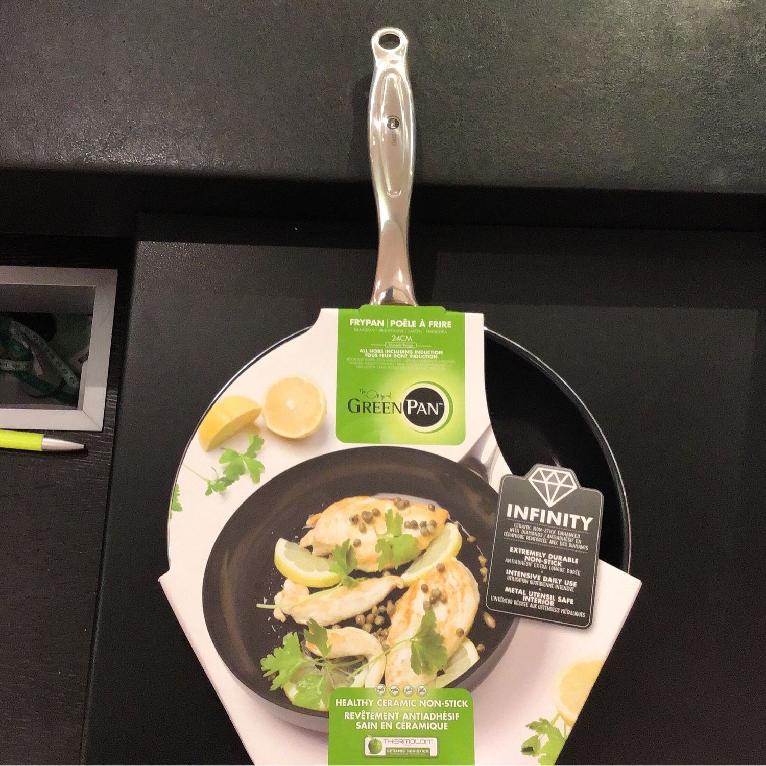 Greenpan Frypan 24cm Brussels Range