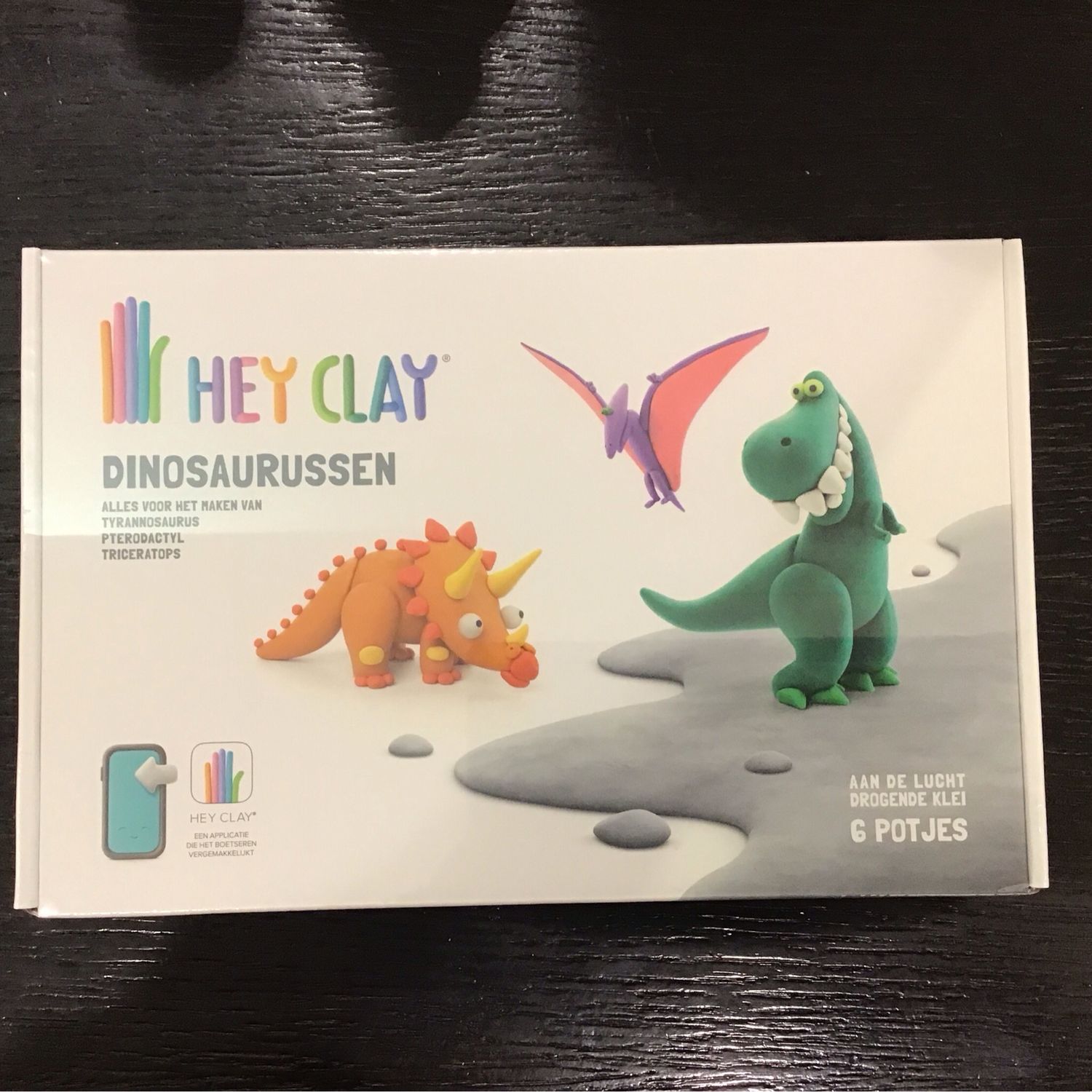 Hey Clay Dinosaurussen 6 Potjes