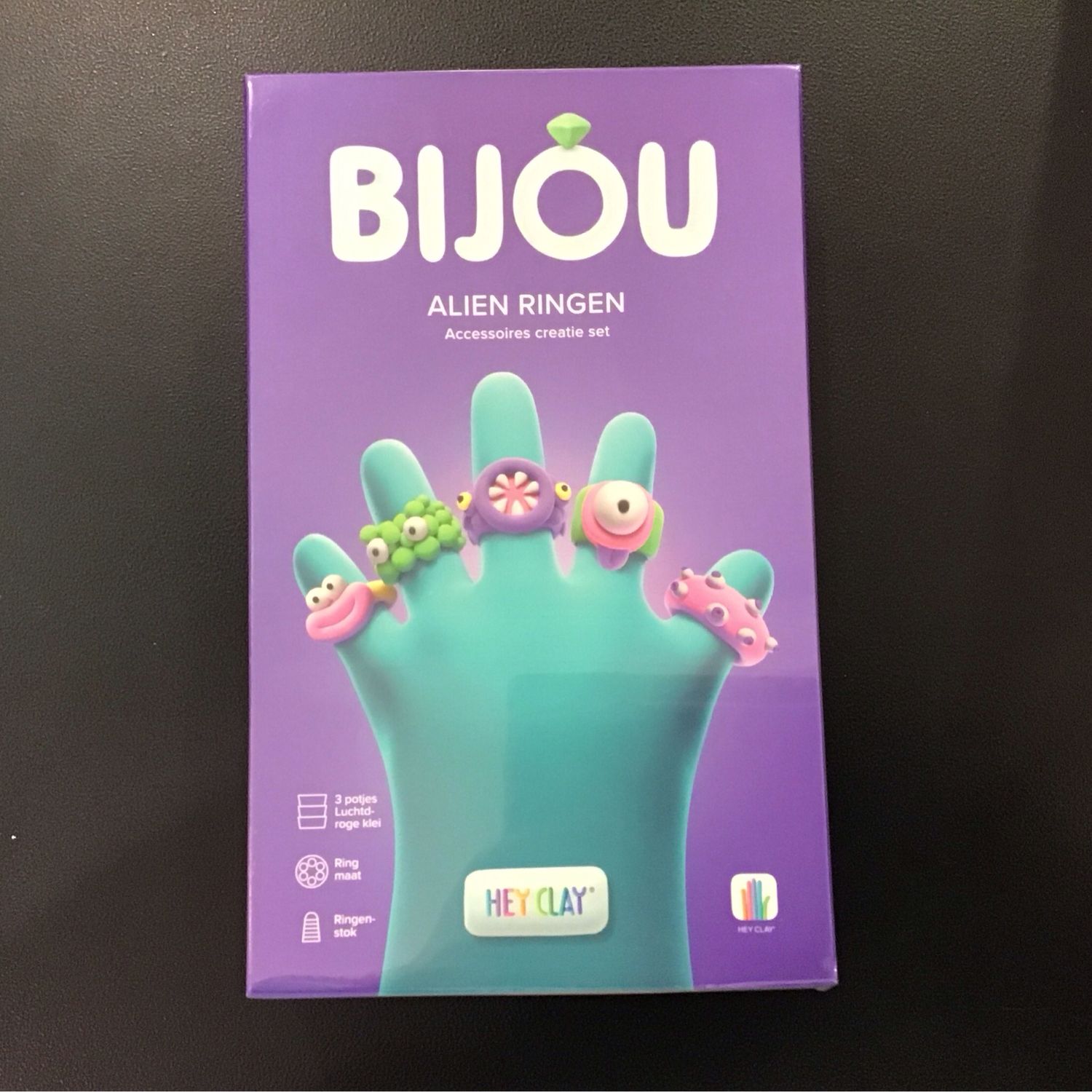 Hey Clay Bijou Alien Ringen