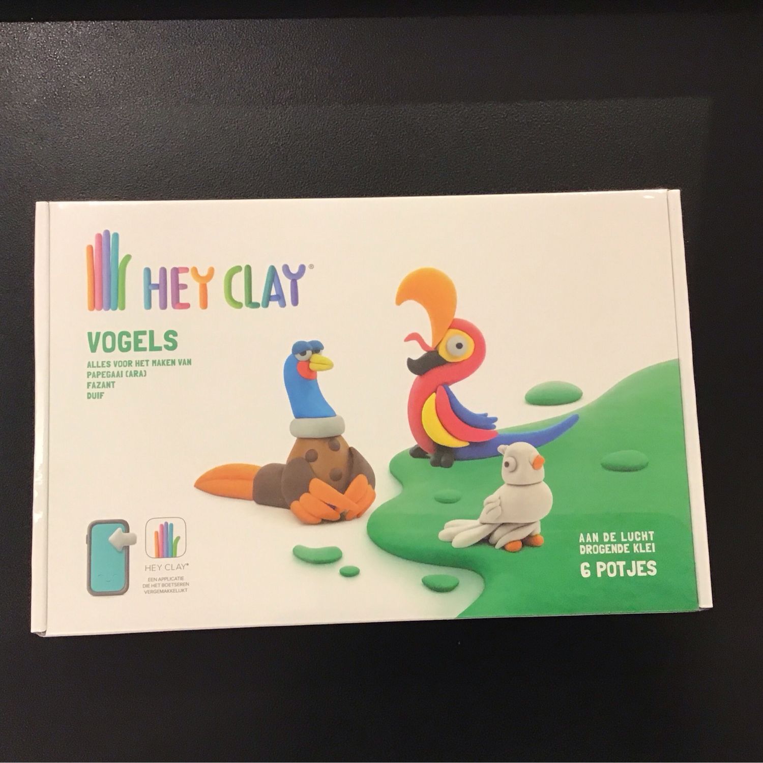 Hey Clay Vogels 6 Potjes