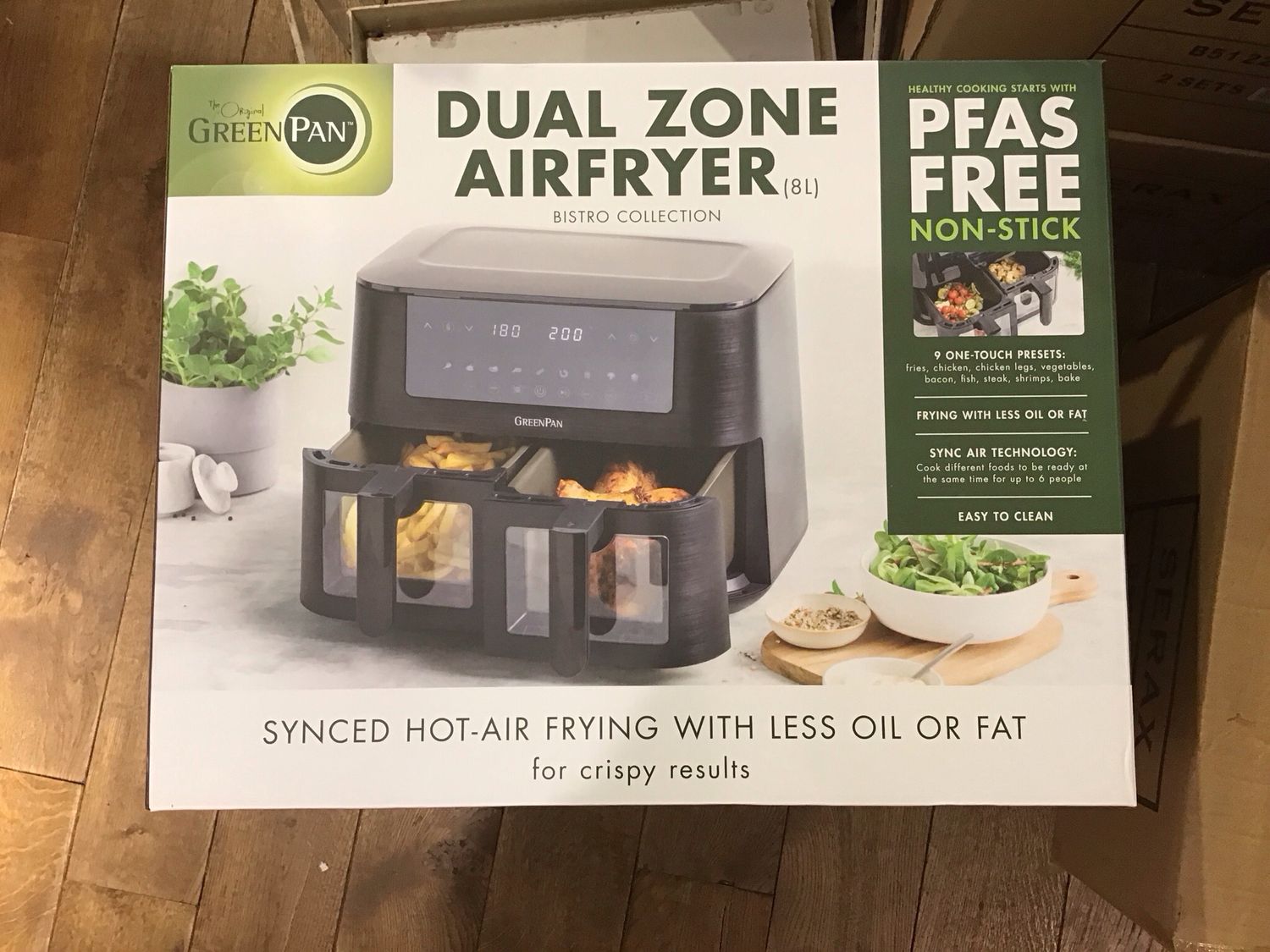 Greenpan dual zone airfryer 8L