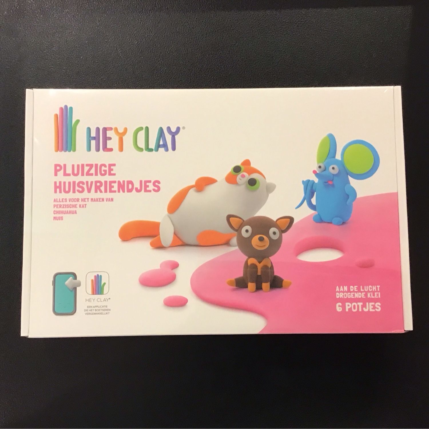 Hey Clay Pluizige Huisvriendjes 6 Potjes