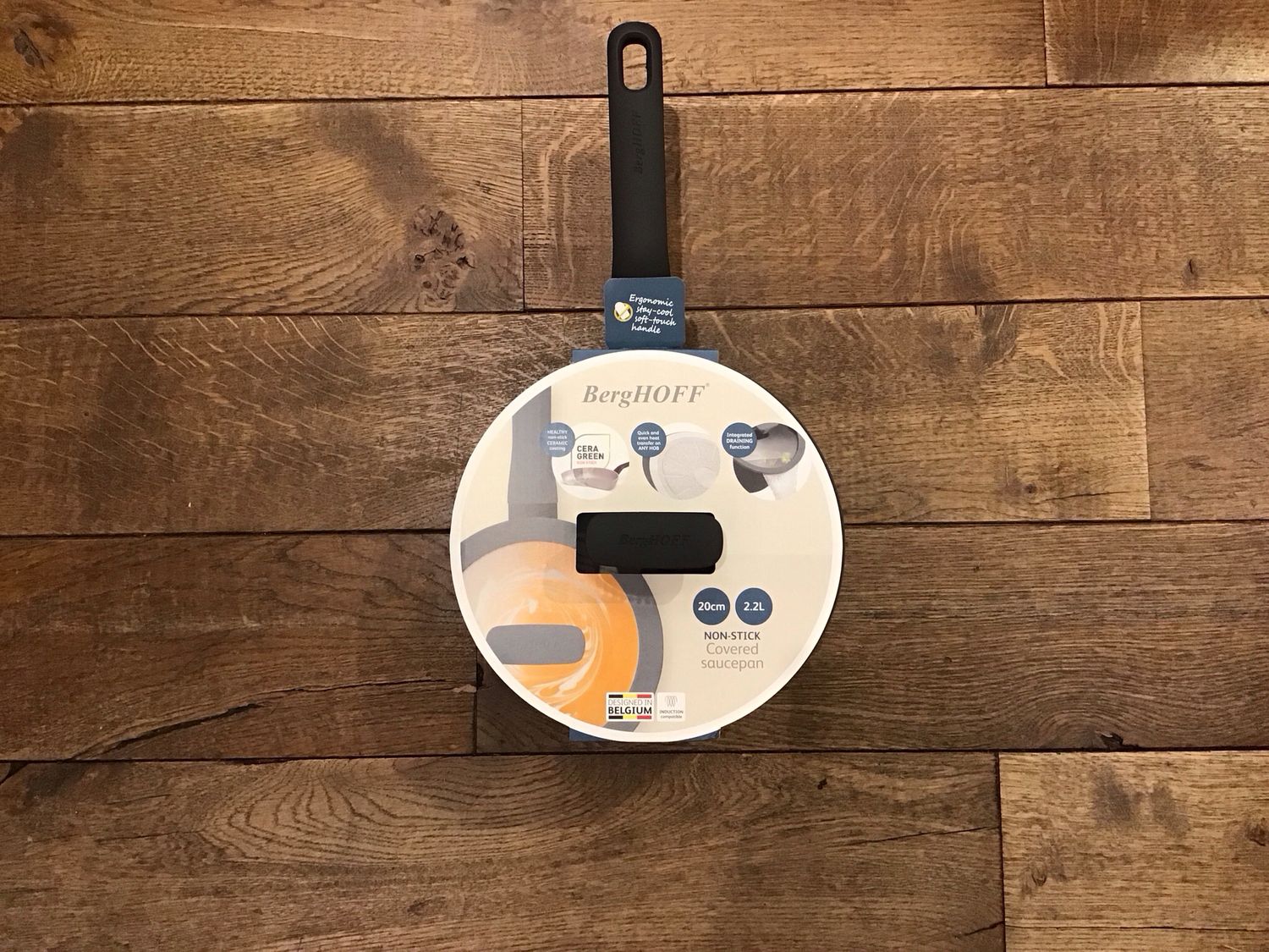 Berghoff ceramic covered saucepan 20cm 2,2L leo