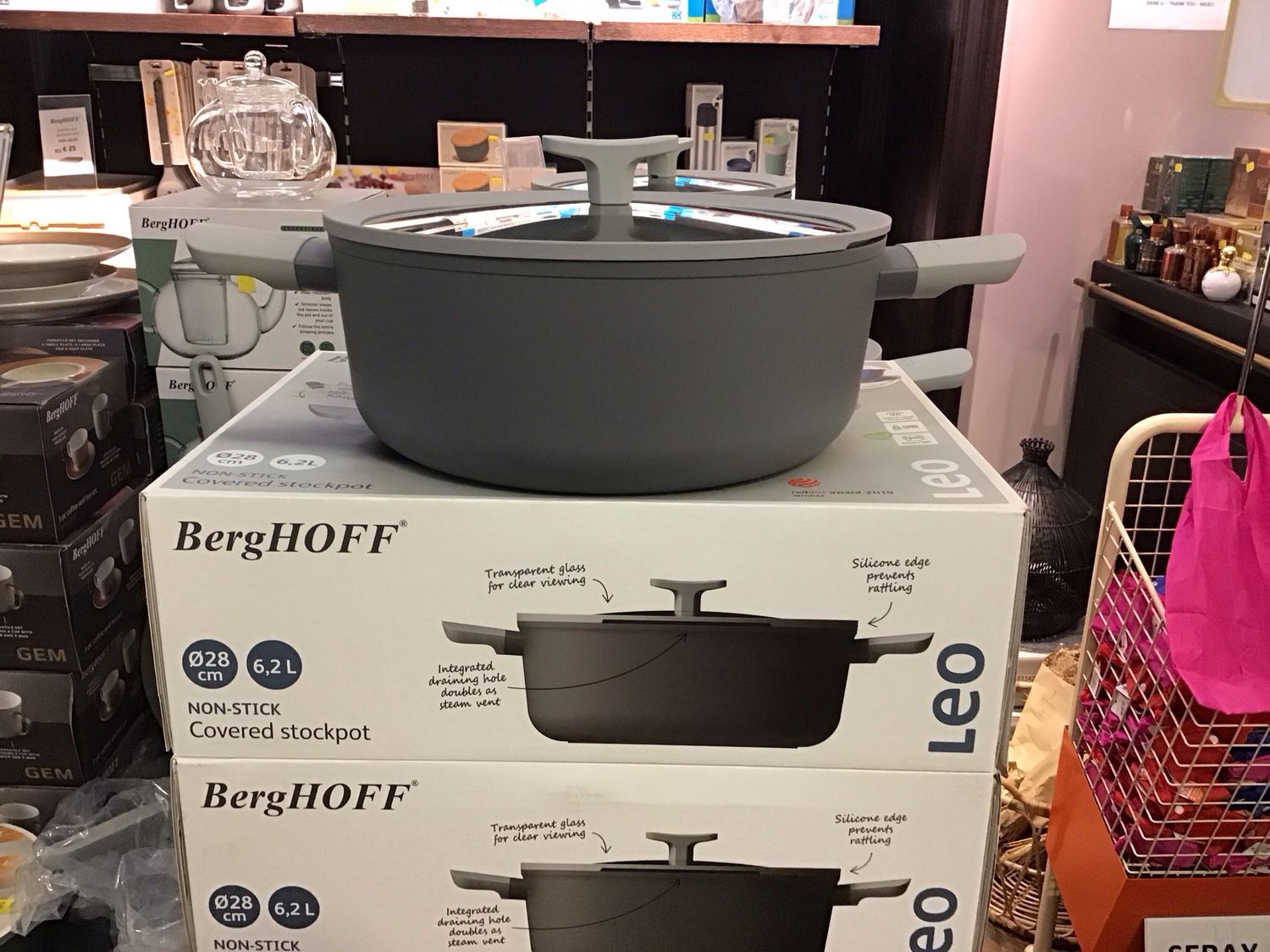 Berghoff cov stockpot 28cm 6.2L Leo