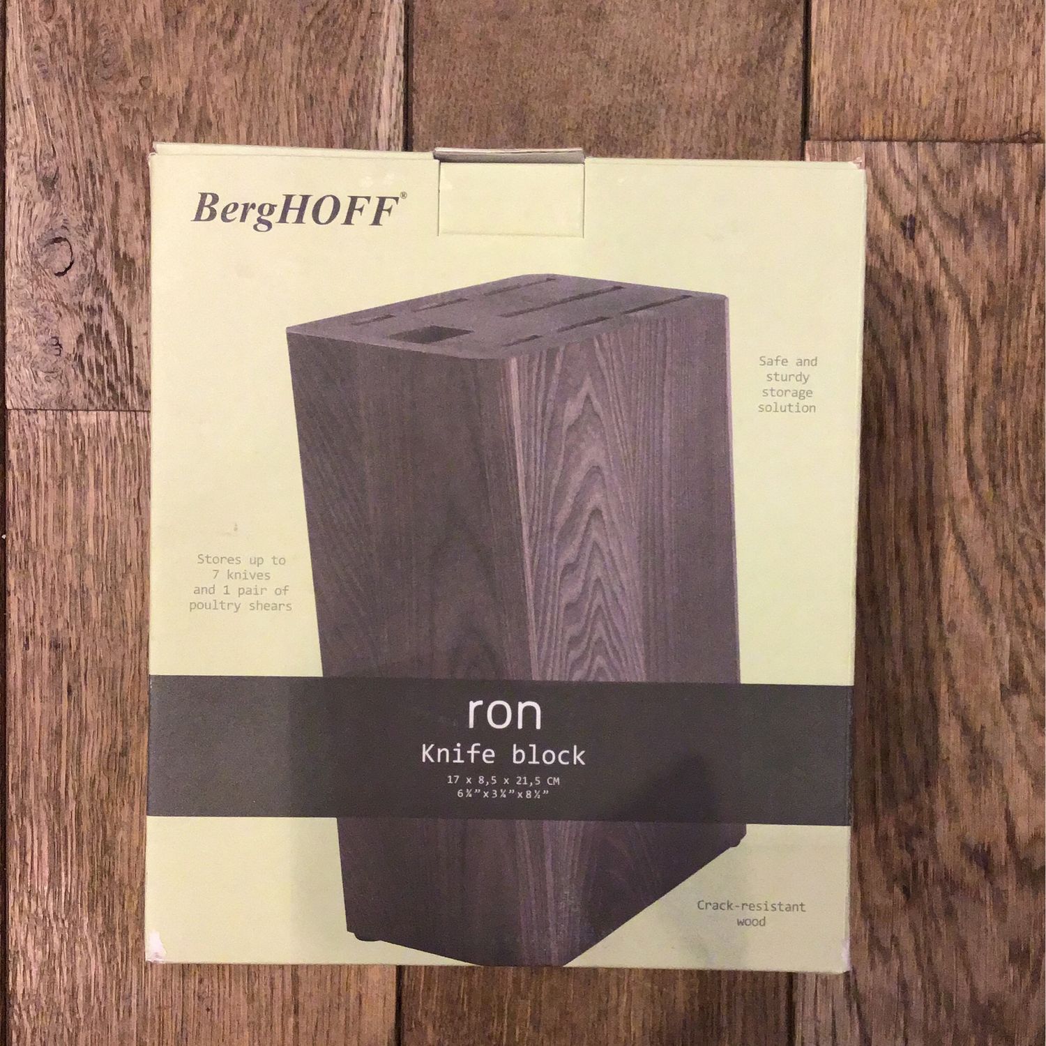 Berghoff Knife Block 17x8,5x21,5cm Ron Line
