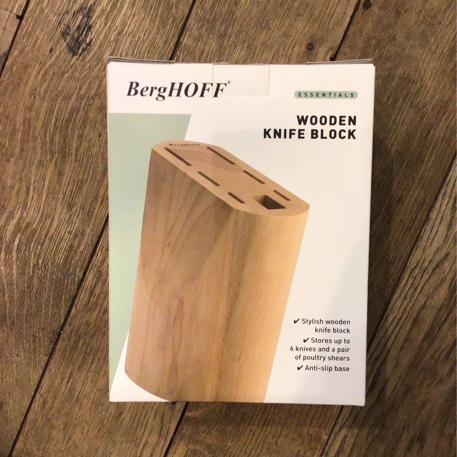 Berghoff Wooden Knife Block Essentials