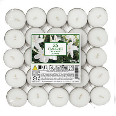 Tealights x 25 - 4u - "Jasmine" (Verpakt per 24)