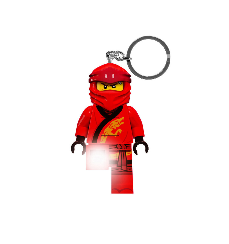 lego sleutelhanger met licht ninjago rood
