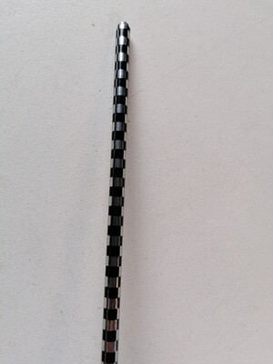 Buitenkabel zwart /chrome( 1meter)
