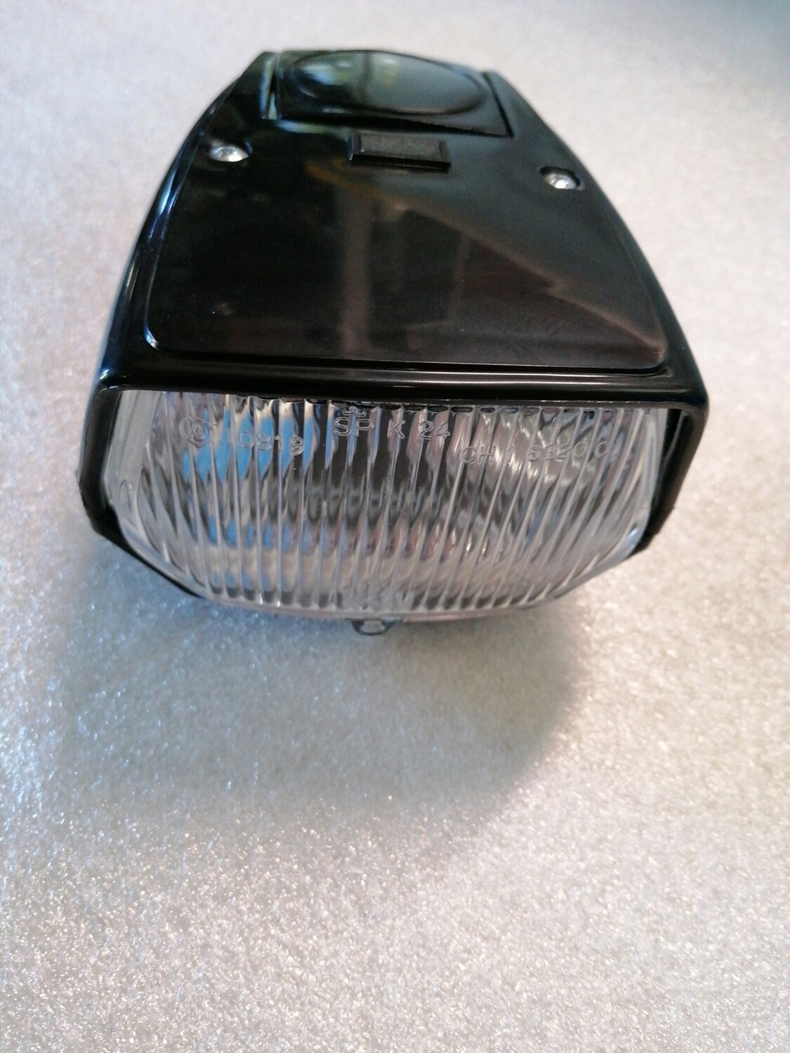 Koplamp zwart replica