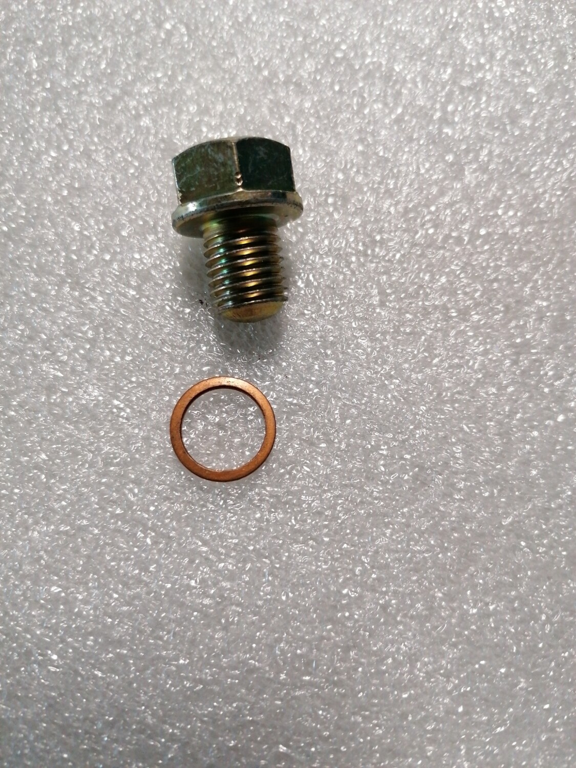 Olie aflaatbout + koperen ring