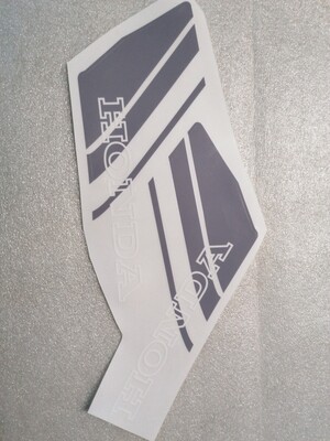 Tankstickerset custom rood transparant