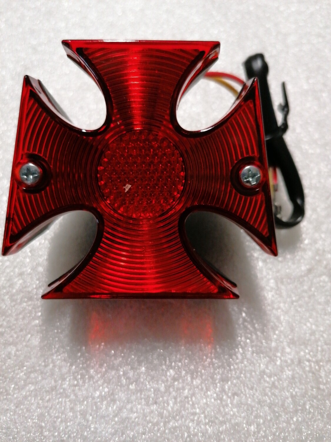 Kruis achterlichtje (rood-zwart)