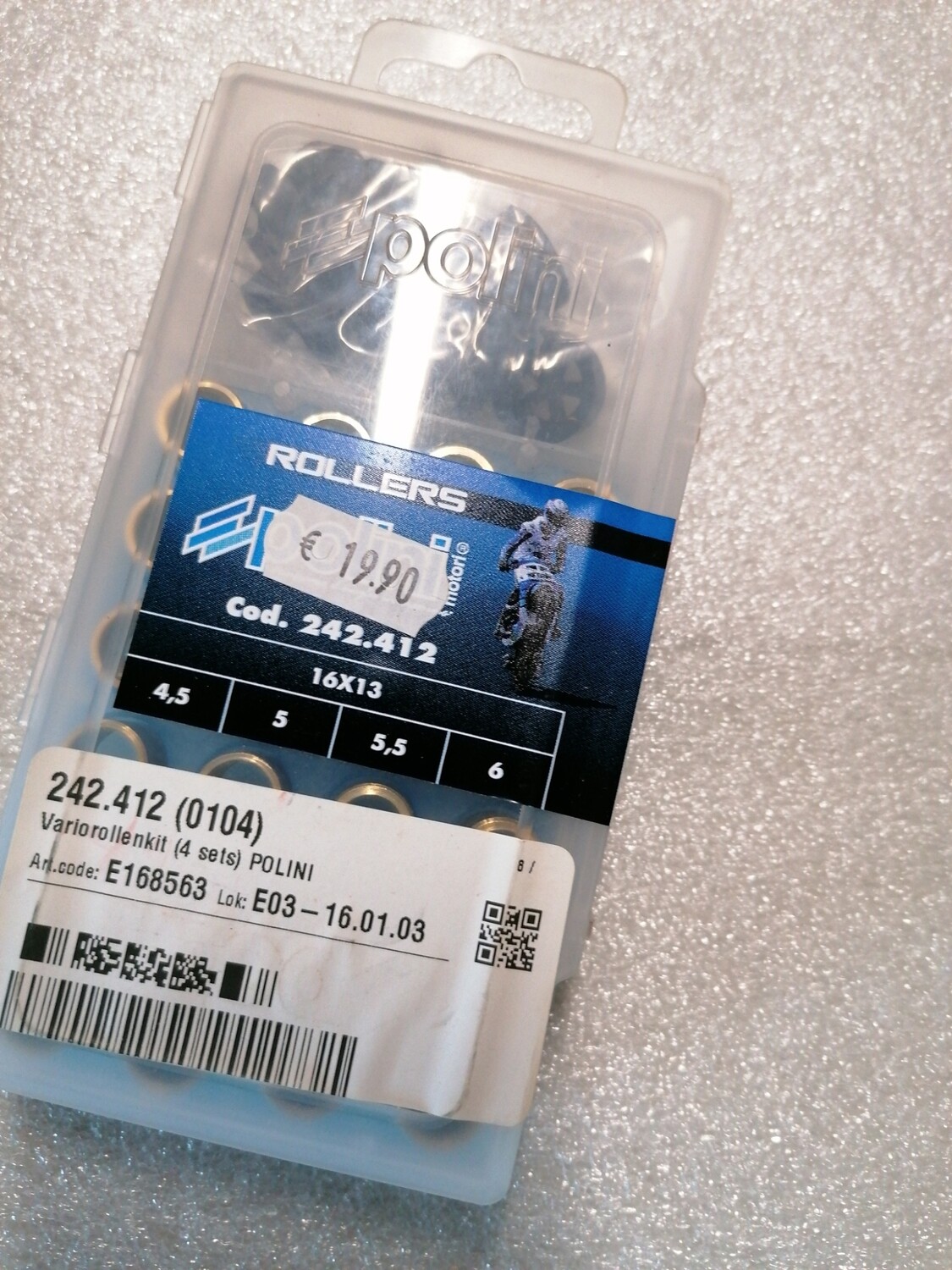 Rollenset polini 4.5gr - 5gr -5.5gr -6gr (Scoot vario) Rollenset polini 4.5gr - 5gr -5.5gr -6gr (Scoot vario)