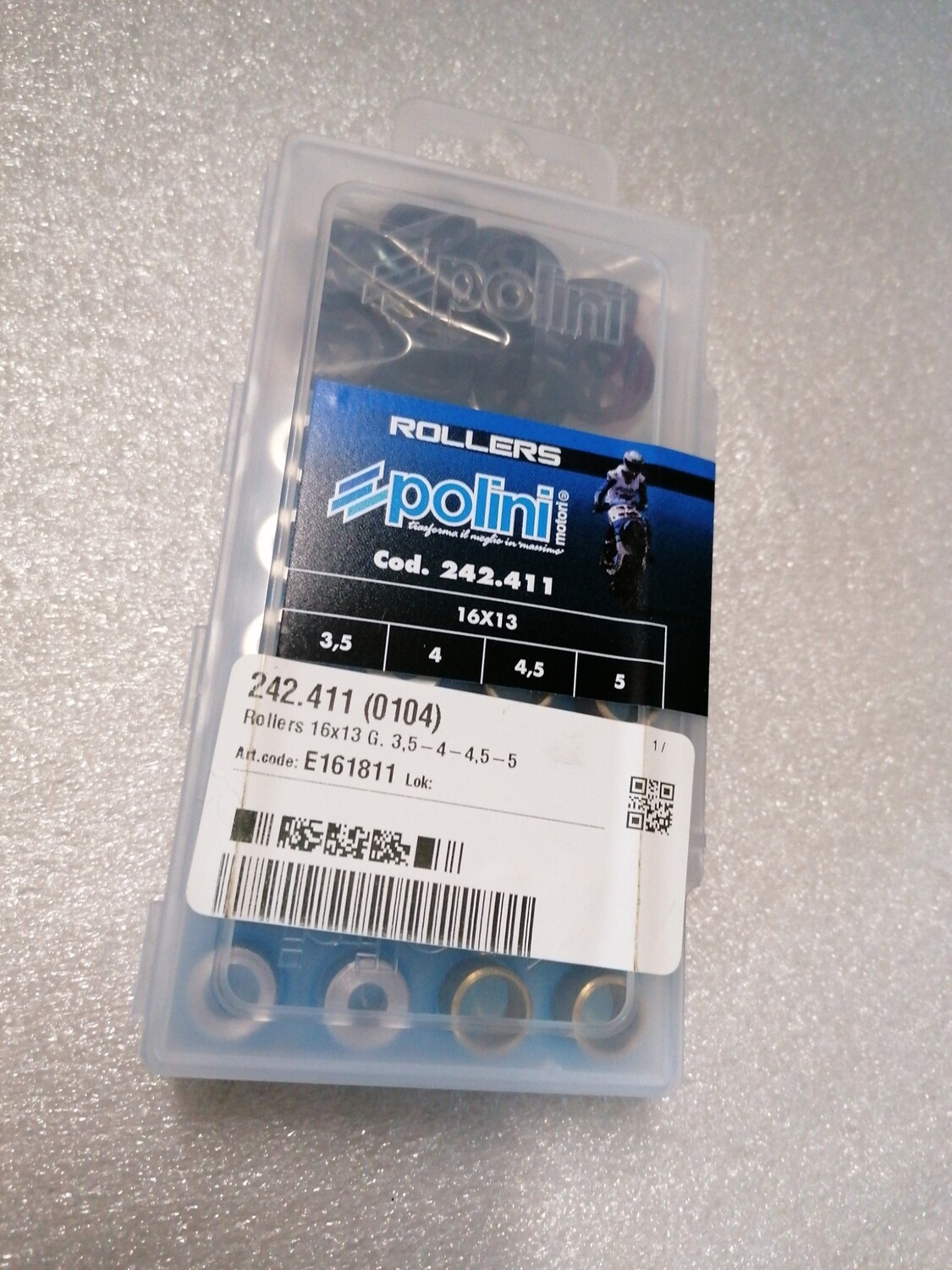 Rollen set polini 3'5gr - 4gr-4.5gr-5gr (Scoot vario)