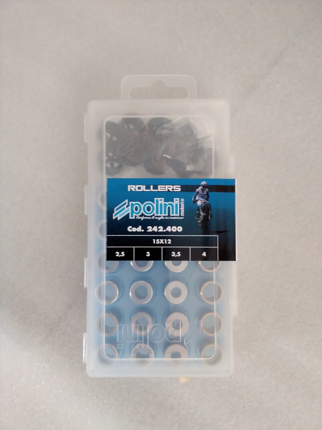 Rollenset scootvario  polini 2,5gr-3gr-3,5gr-4gr