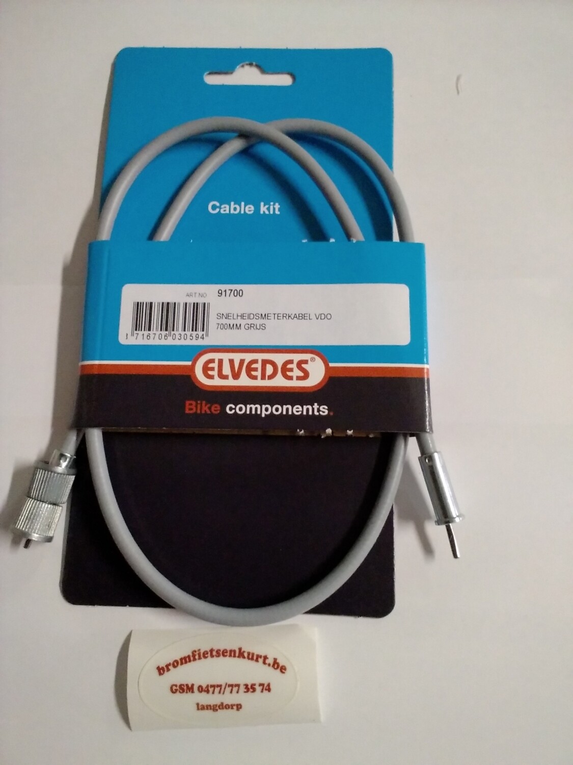 Km-teller kabel grijs 70cm