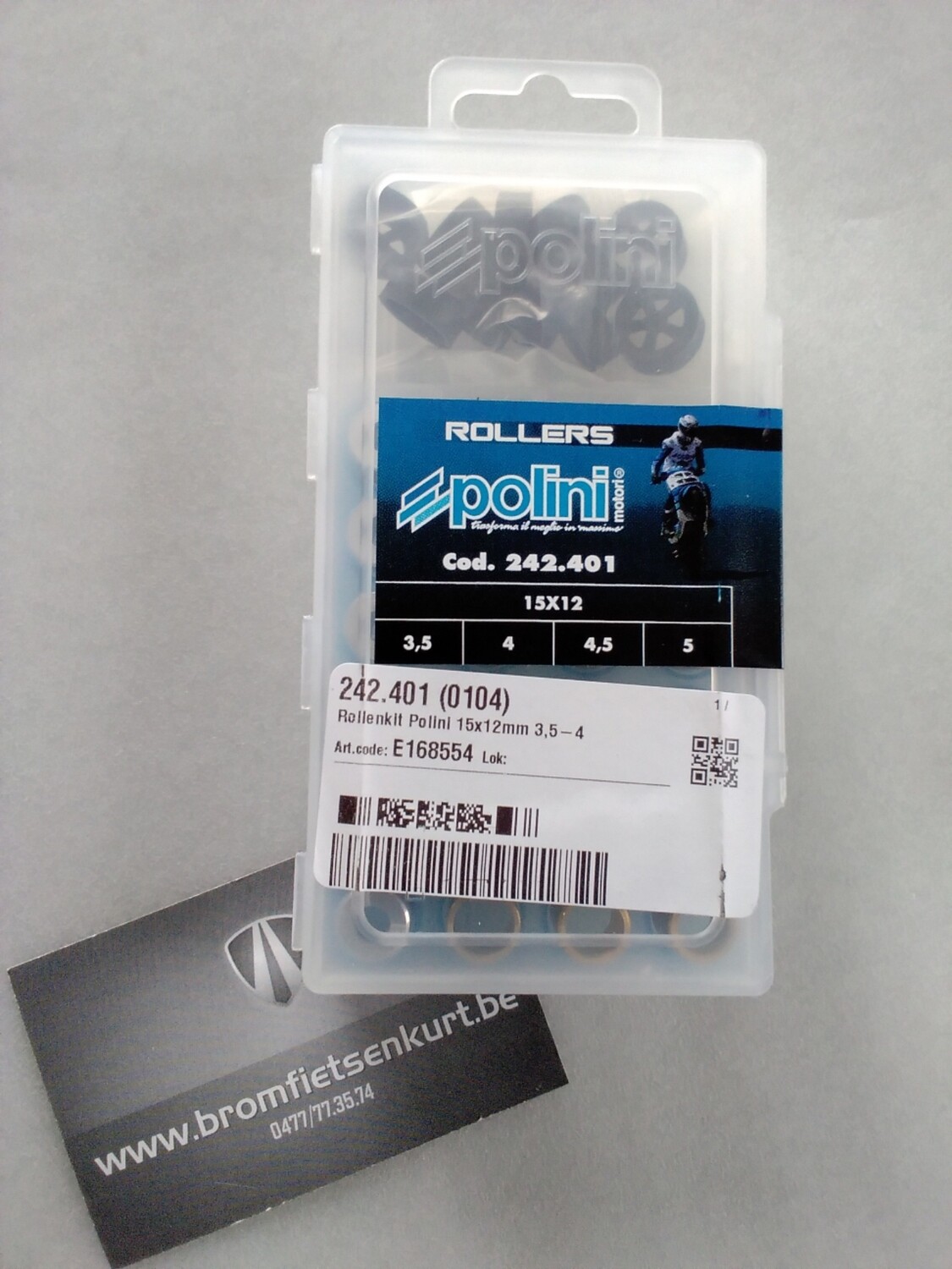 Rollenset polini 16x13 2,5/3/3,5/4gr