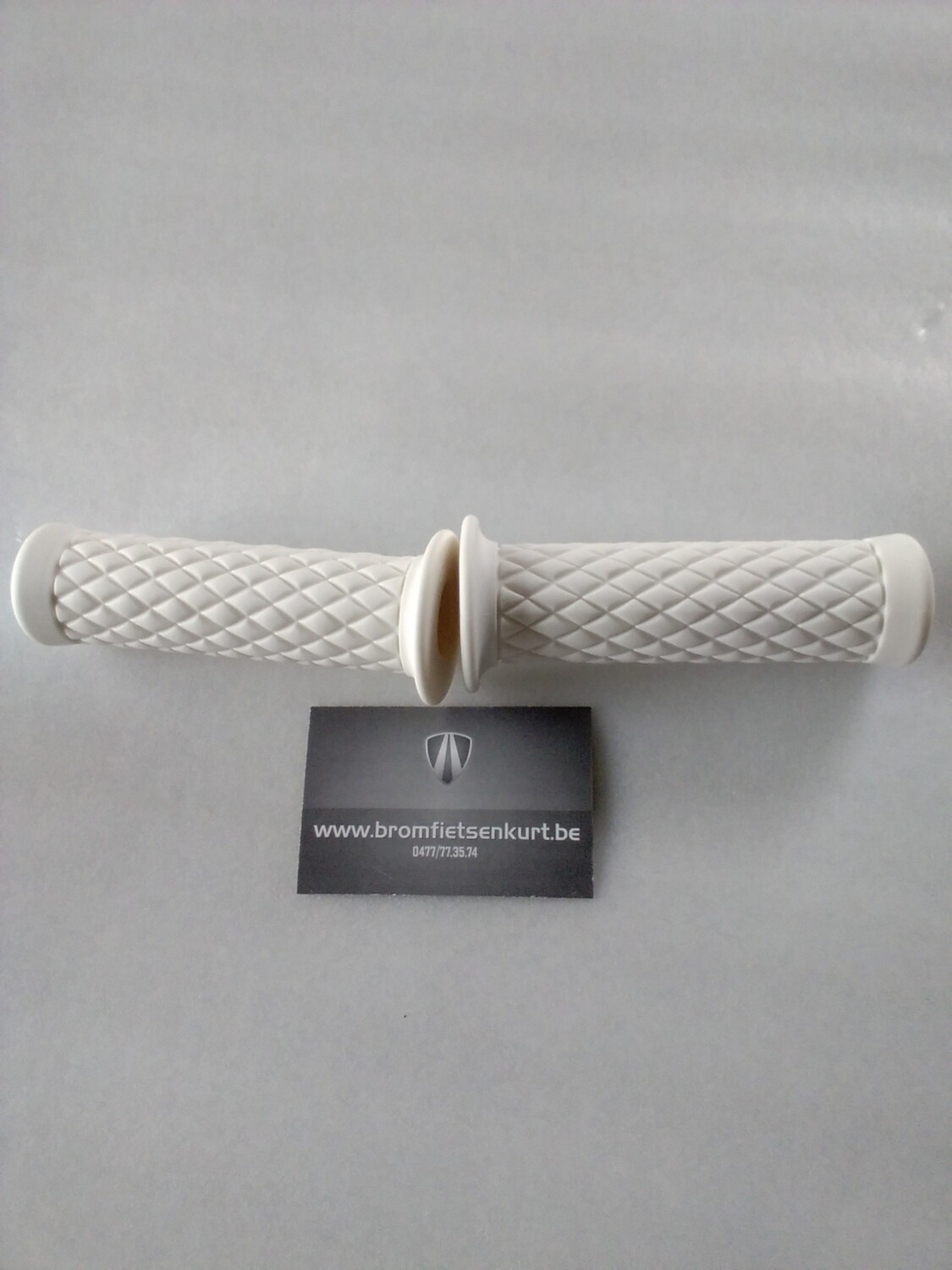 Handvatsetje wit geruit