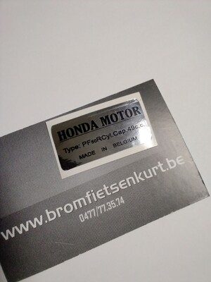 Sticker balhoofd