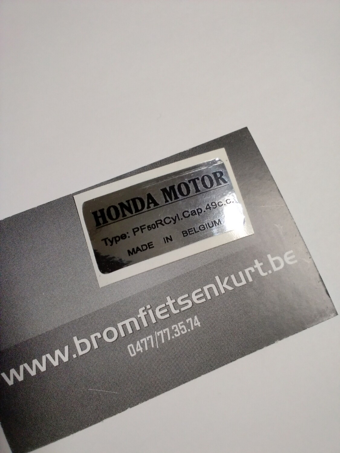 Sticker balhoofd