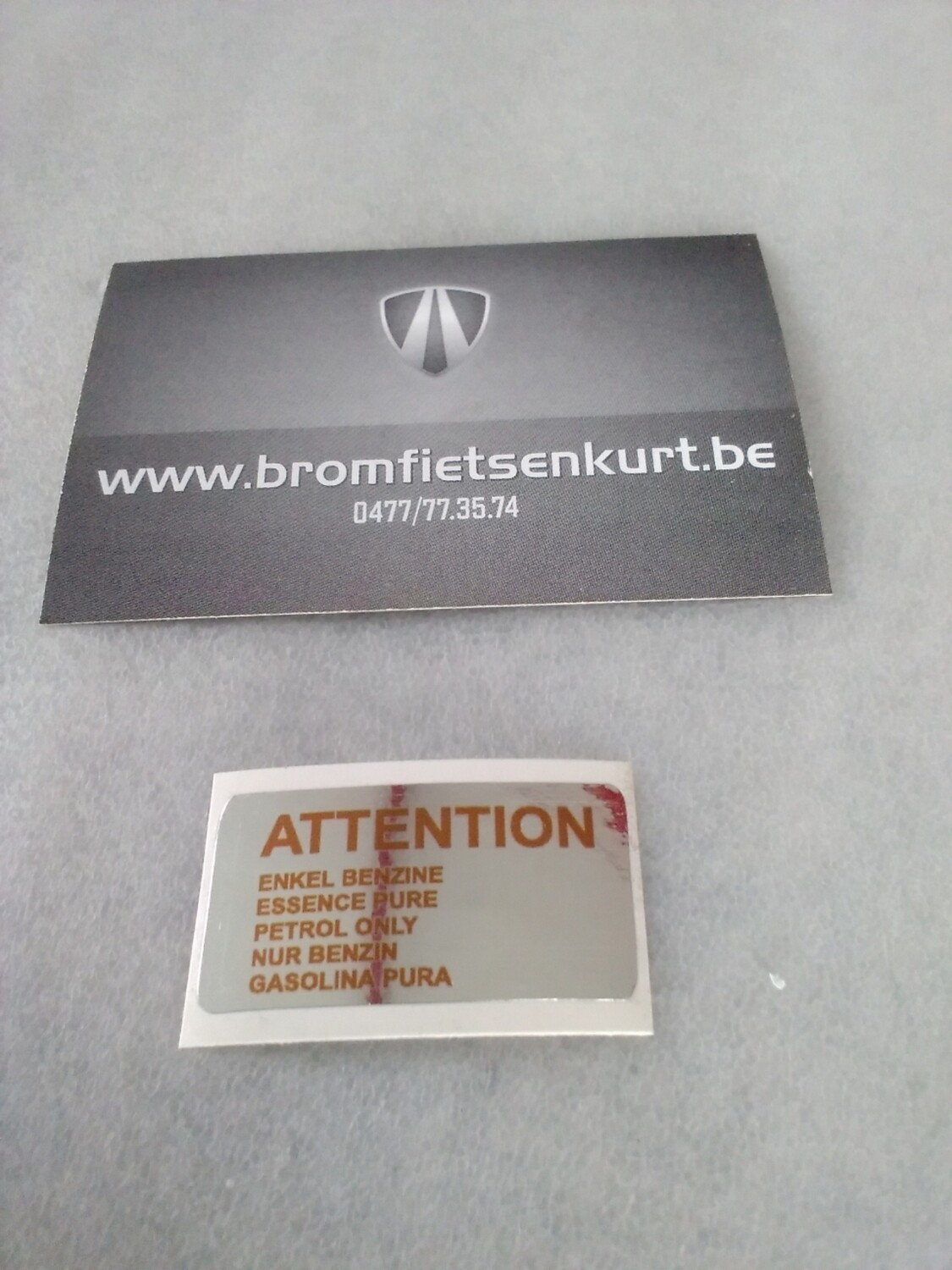 Sticker benzinetank Sticker benzinetank