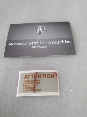 Sticker benzinetank