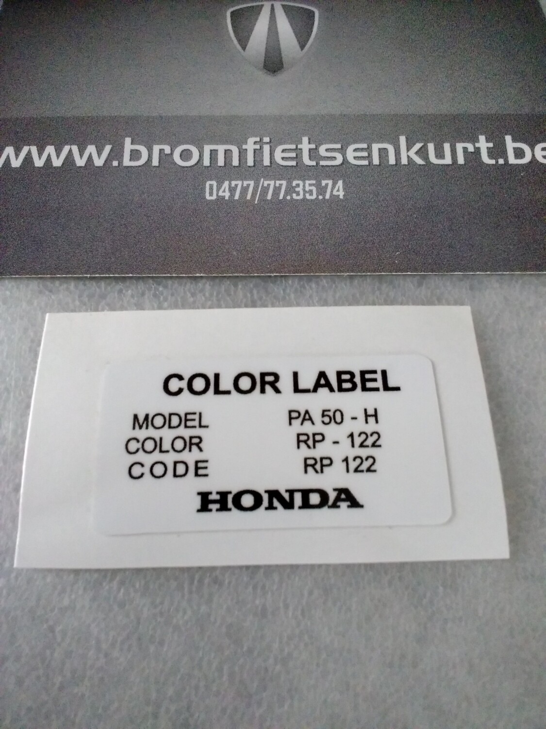 Color label rp 122