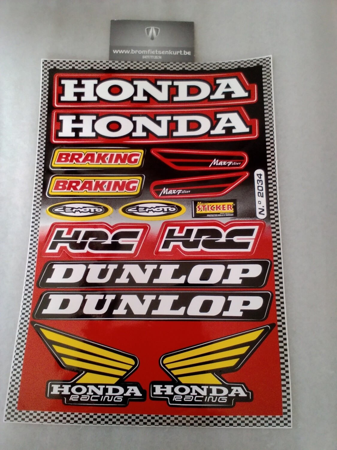 Stickerset Honda/Dunlop