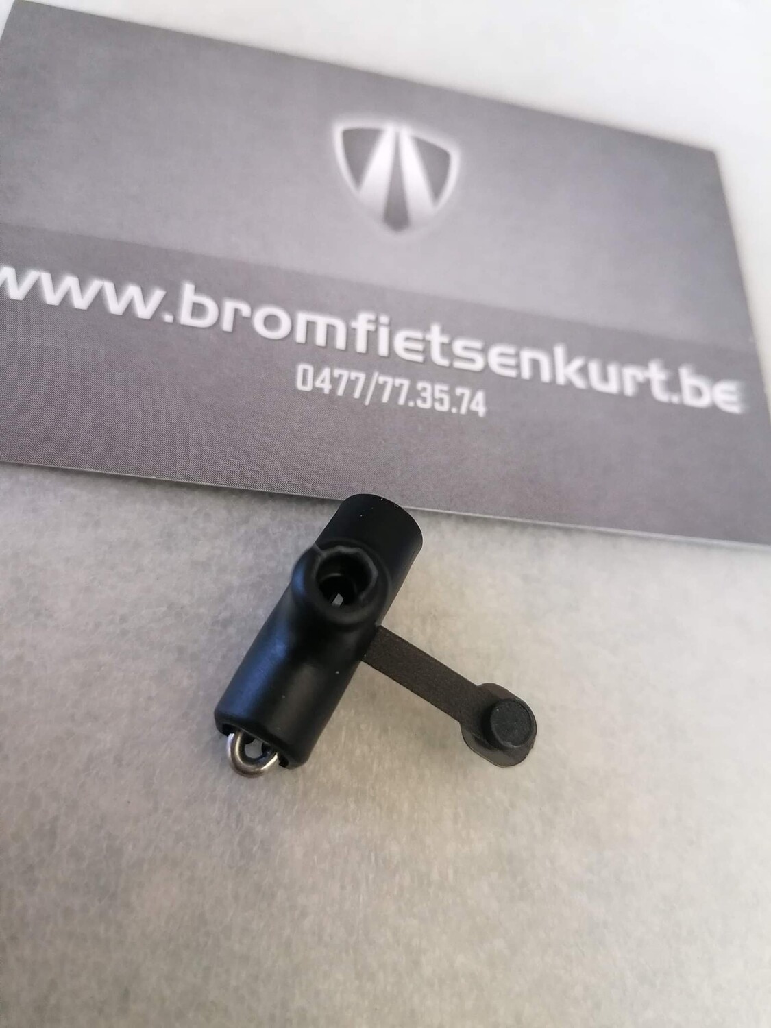Nippel vet buitenkabel zwart