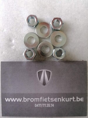 Moeren cilinder bevestiging