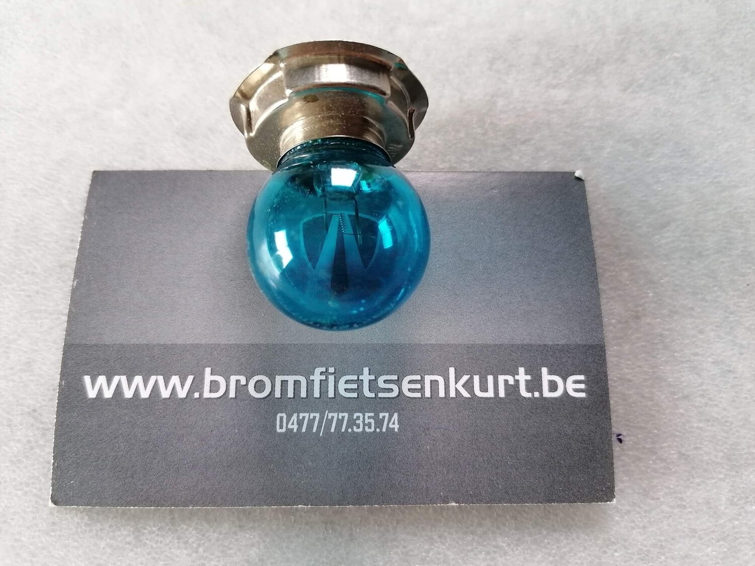 Lampje 6V 15W blauw (kraag)