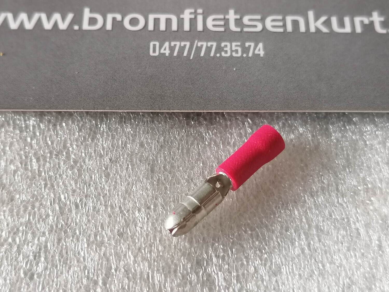 Schuifstekker rond (man)