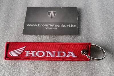 Sleutelhanger Honda Stof (ROOD/WIT)