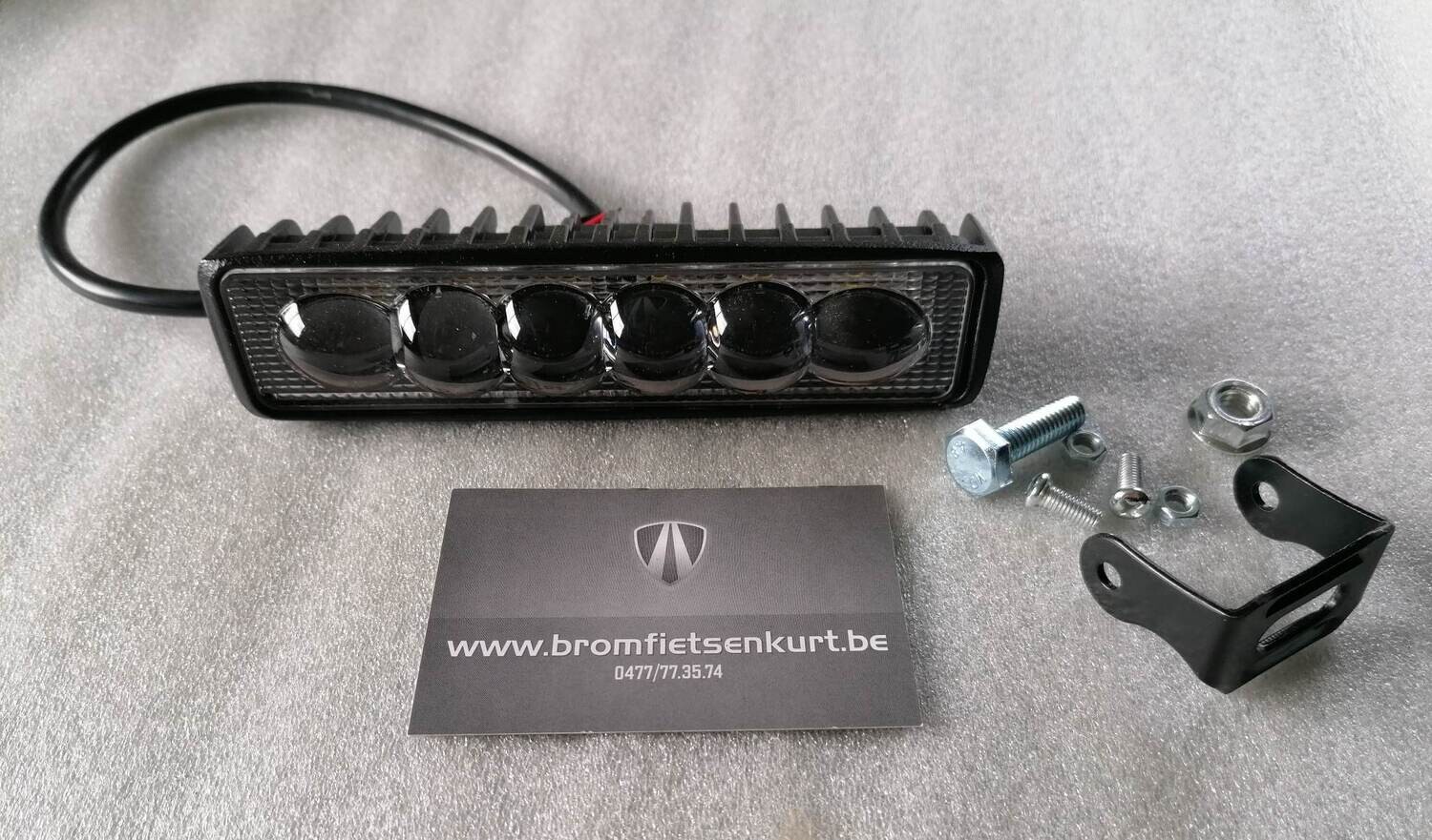 Mini lamp rechthoek 6 led 18w