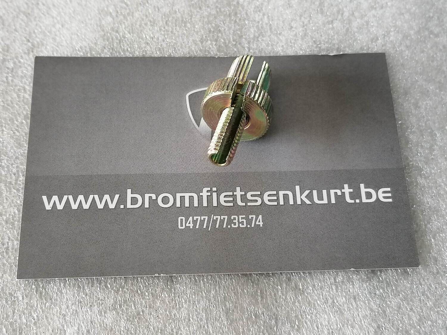 Stelbout M6x25mm met gleuf