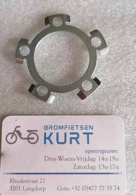 Borgplaatje tandwiel achter