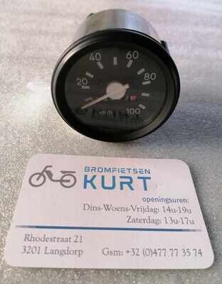 Km- Teller 100km/h zwarte rand ( 60 mm )
