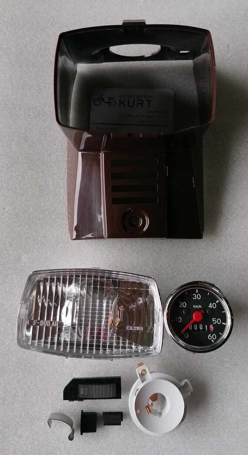 Setpakket Neuslicht bruin (8-delig)