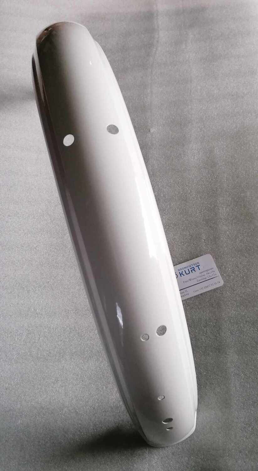 Achterspatbord lang model   wit
