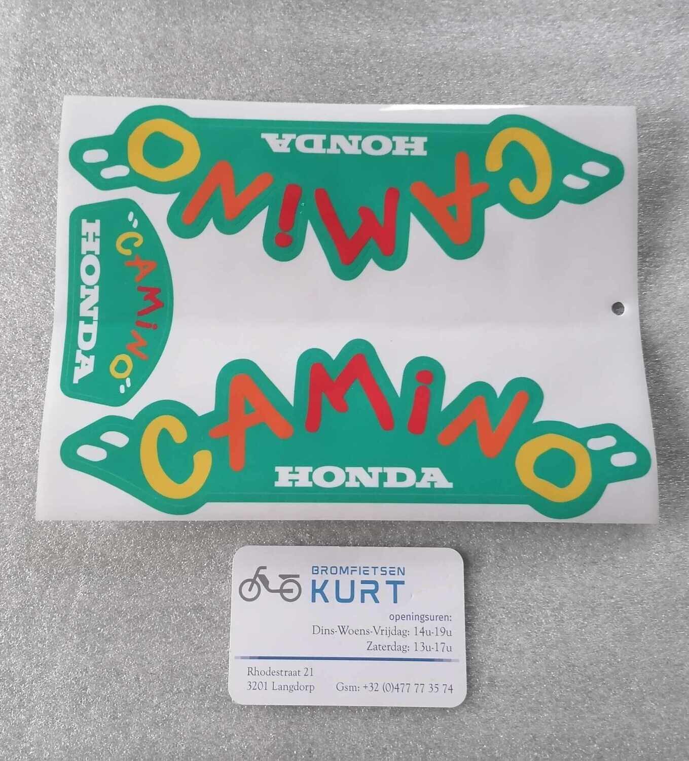 Tankstickerset funny mint groen